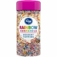 Kroger Rainbow Nonpareils Dessert Topping