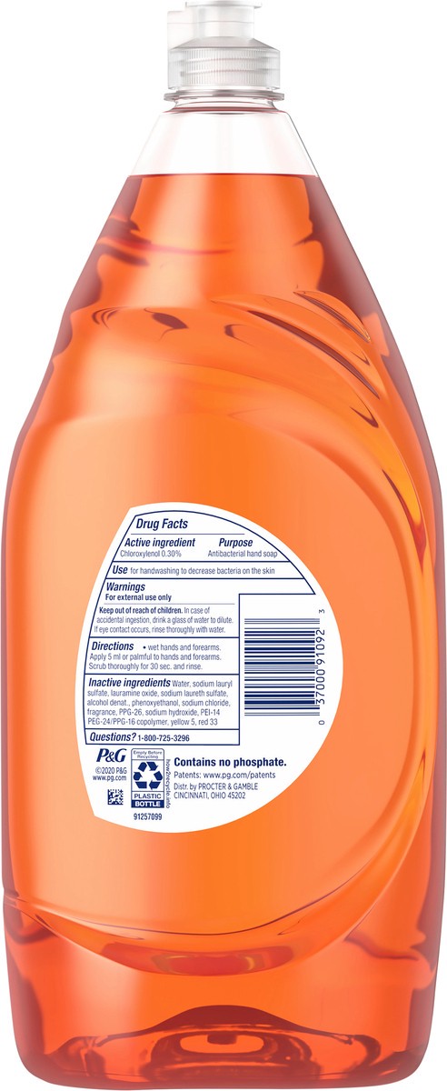 slide 2 of 3, Dawn Ultra Antibacterial Dishwashing Liquid Dish Soap, Orange Scent, 40 fl oz, 40 fl oz