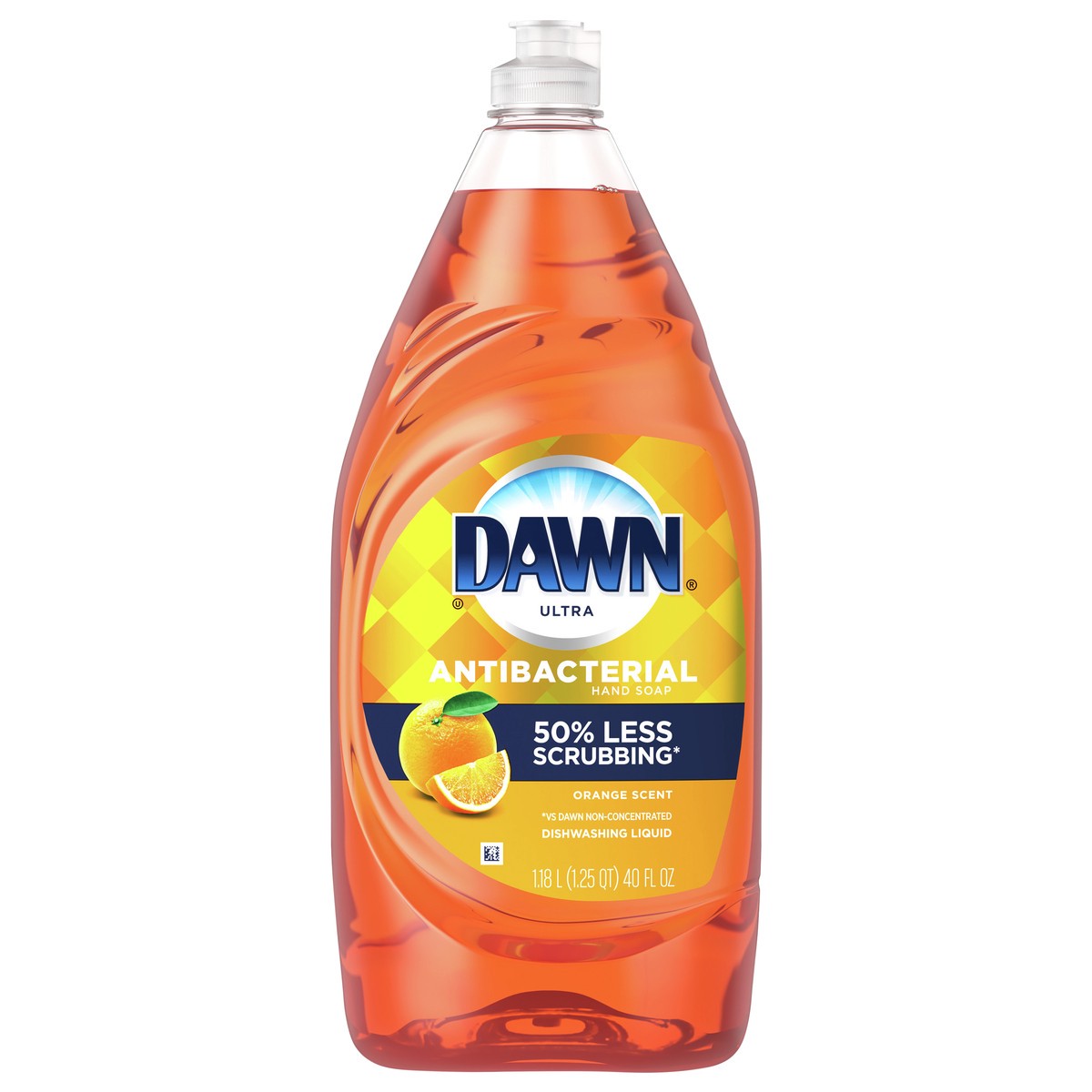 slide 1 of 3, Dawn Ultra Antibacterial Dishwashing Liquid Dish Soap, Orange Scent, 40 fl oz, 40 fl oz