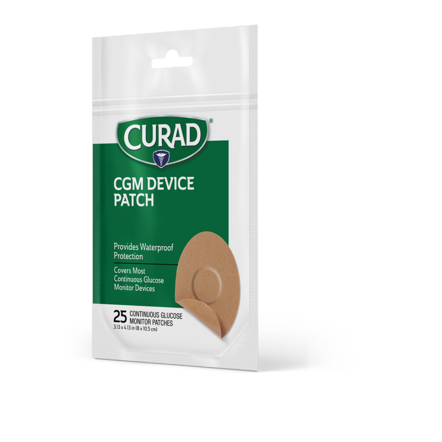 slide 2 of 3, CURAD Black CGM Device Patches, 1 ct