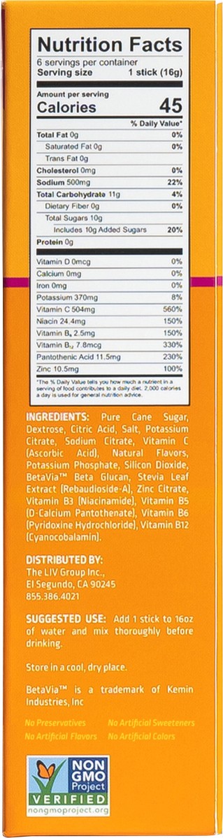 slide 9 of 11, Liquid I.V. 6CT IMMUNE SUPPORT WILD BERRY BLEND, 6 ct