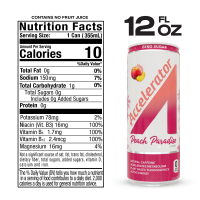 slide 14 of 22, A SHOC Accelerator Peach Paradise Energy Drink, 12 fl oz can, 12 fl oz