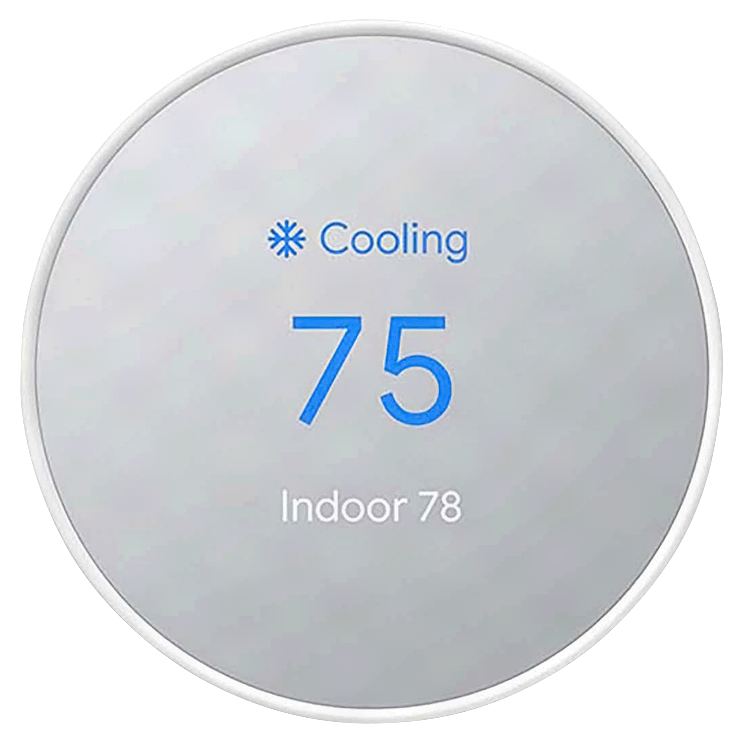 slide 1 of 1, Google Nest Thermostat Cotton Snow, 1 ct