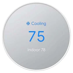 Google Nest Thermostat Cotton Snow