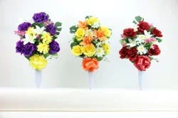 Phoenix Decor Rose And Lily Mix Cemetery Vase