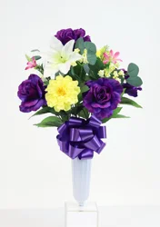 21" Satin Rose Mixed Round Cv