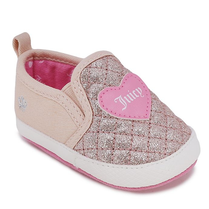 slide 1 of 1, Juicy Couture Pink Quilt Sneakers, 1 ct