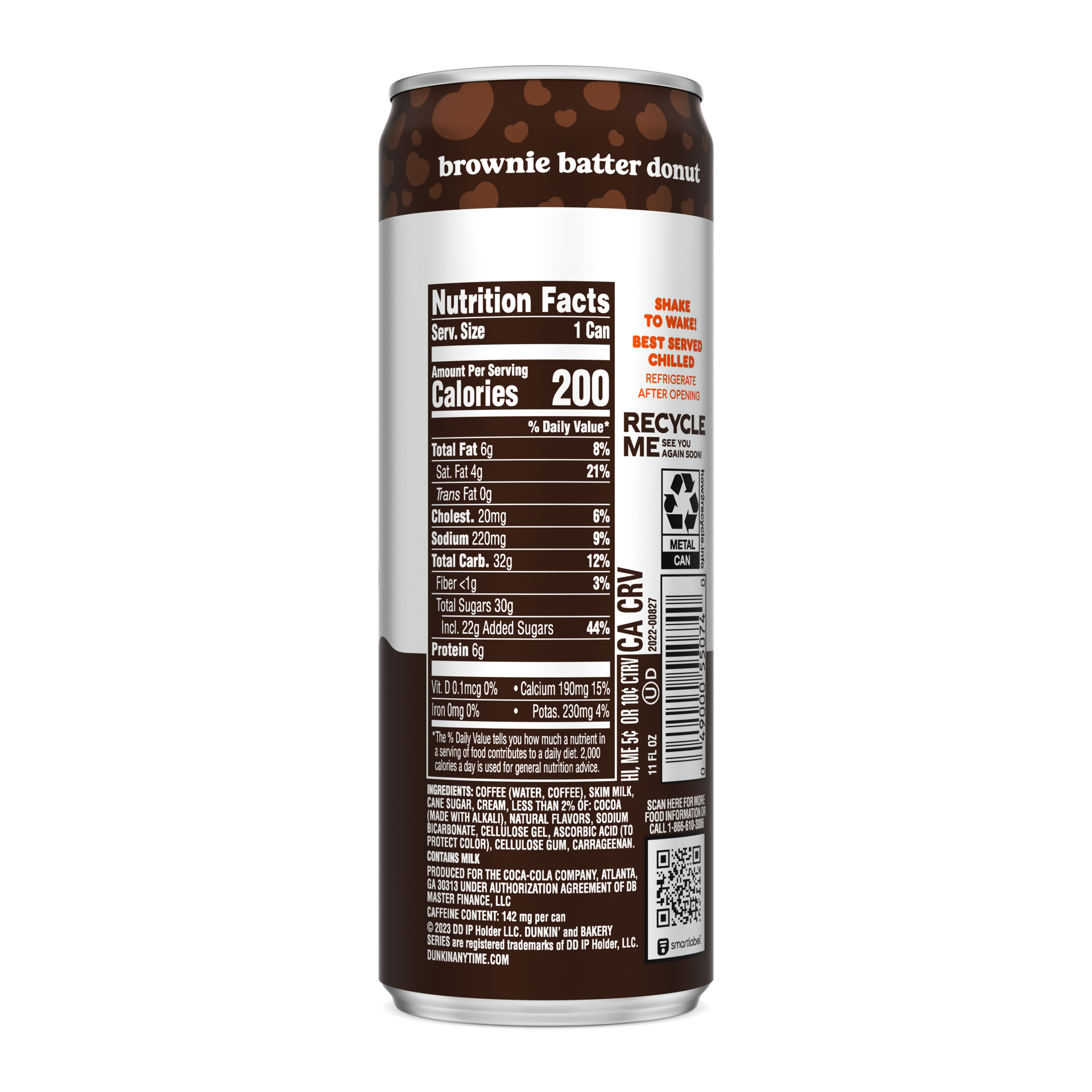 slide 4 of 5, Dunkin' Brownie Batter Donut Iced Coffee 11 fl oz, 11 fl oz