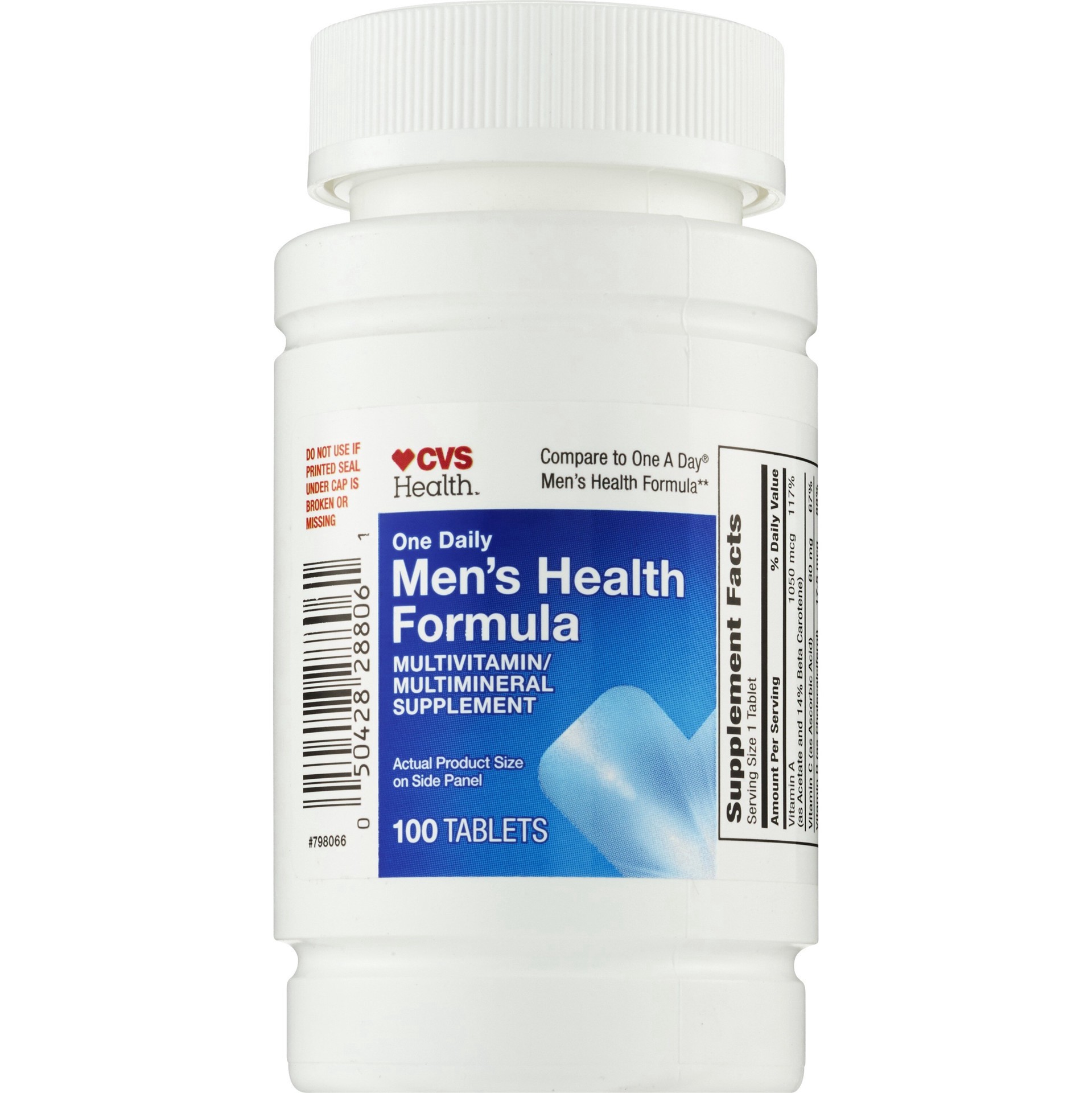 slide 1 of 4, Cvs Men's Health Multivitamin Tablets, 100 Ct, 100 ct
