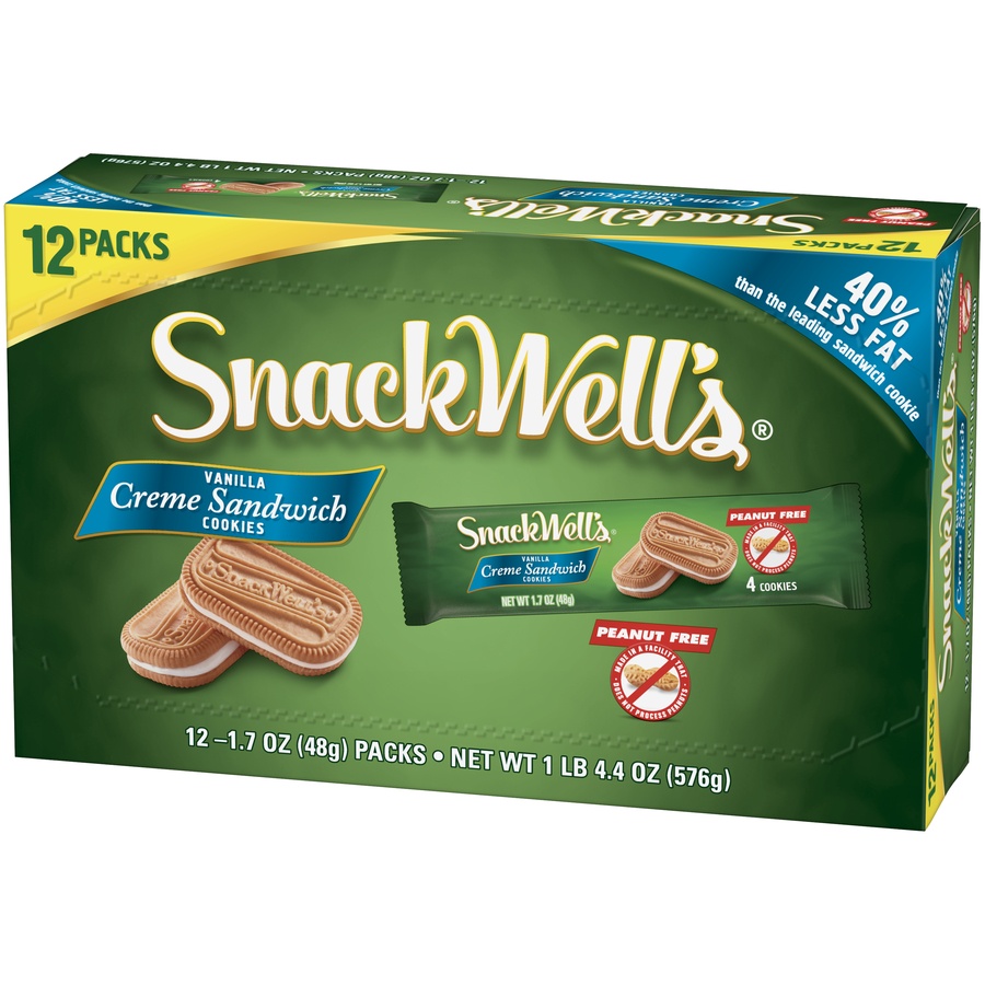 slide 3 of 8, SnackWell's Creme Sandwich Cookies, 12 ct