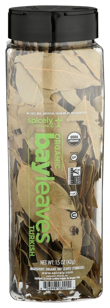 slide 1 of 1, Spicely Organic Spices Whole Turkish Bay Leaves - 1.5 oz, 1.5 oz