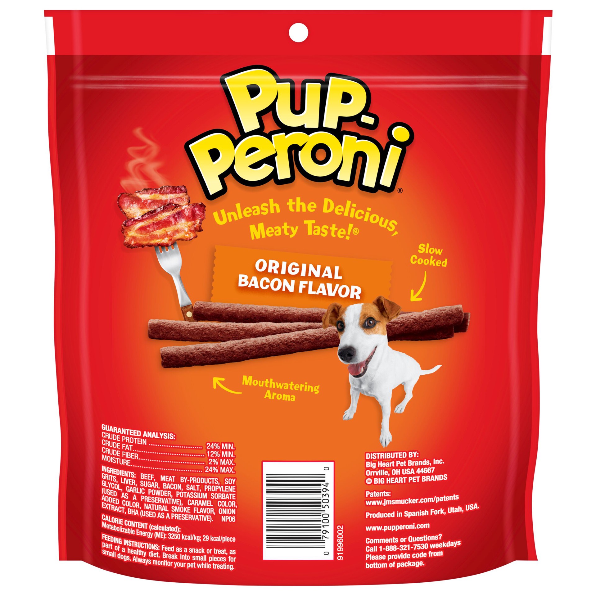 slide 2 of 8, Pup-Peroni Original Bacon Flavor Dog Treats, 10oz Bag, 10 oz