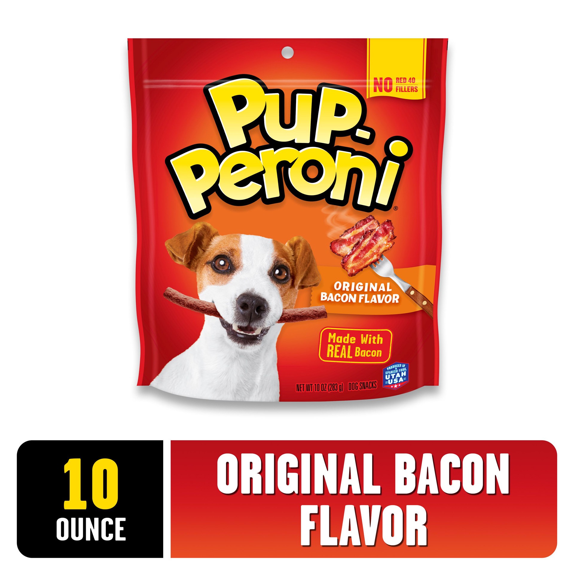 slide 3 of 8, Pup-Peroni Original Bacon Flavor Dog Treats, 10oz Bag, 10 oz