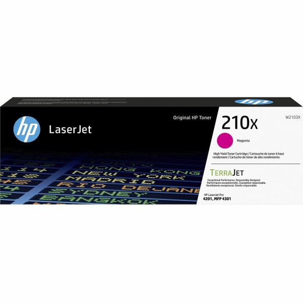 slide 2 of 2, Hp 210X High-Yield Magenta Toner Cartridge, W2103X, 1 ct