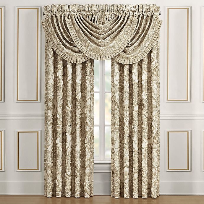 slide 3 of 4, J. Queen New York Sandstone Waterfall Window Valance - Beige, 1 ct