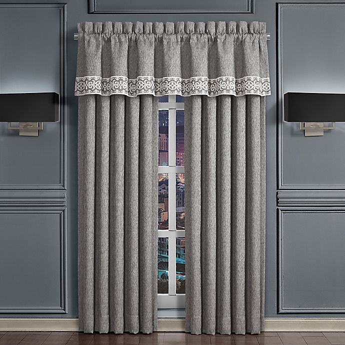 slide 3 of 4, J. Queen New York Giselle Window Valance - Charcoal, 1 ct