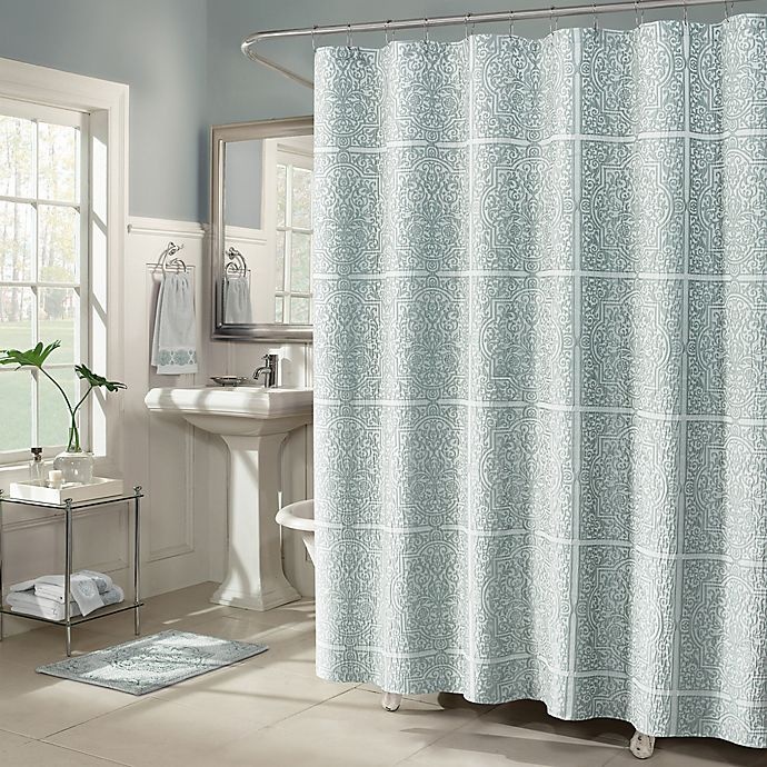 slide 1 of 2, J. Queen New York Corina Shower Curtain - Spa, 72 in x 72 in
