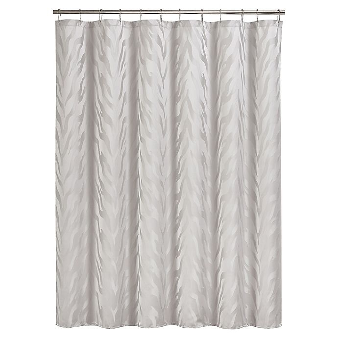 slide 2 of 2, J. Queen New York Kaiyah Shower Curtain - Silver, 72 in x 72 in