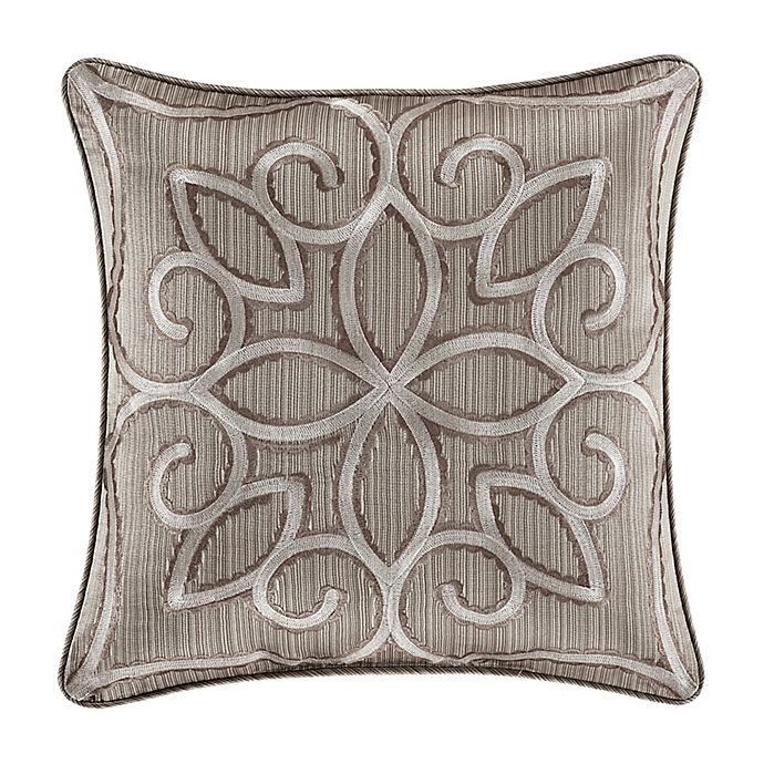 slide 1 of 2, J. Queen New York Deco Square Decorative Throw Pillow - Silver, 18 in