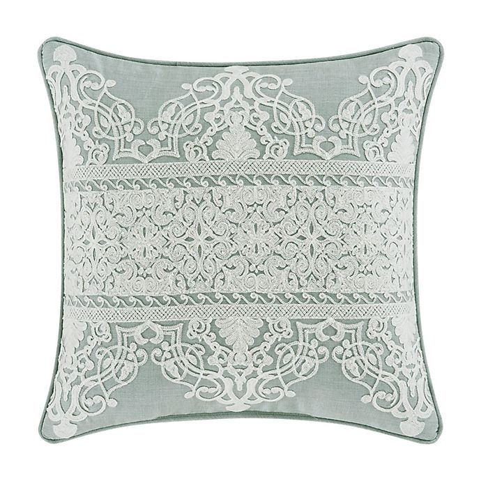 slide 1 of 3, J. Queen New York Patricia Square Throw Pillow - Spa, 20 in