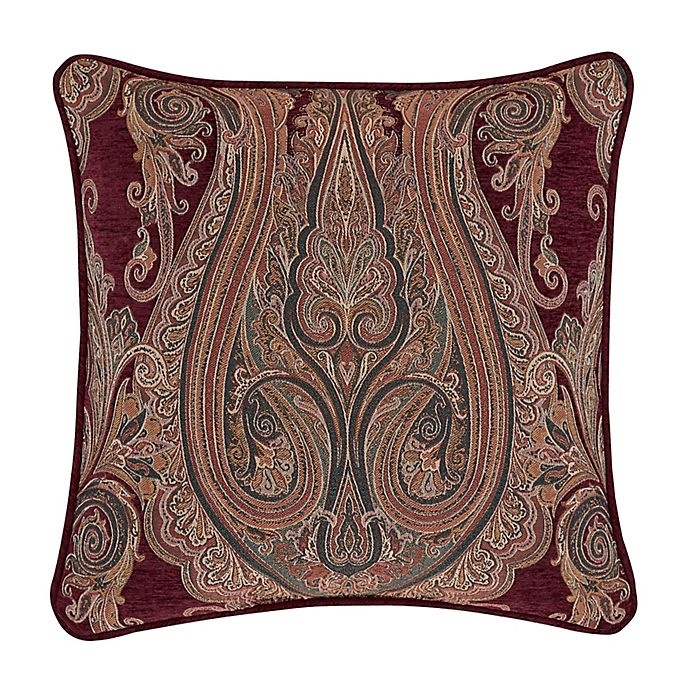 slide 1 of 2, J. Queen New York Garnet Square Throw Pillow - Red, 20 in