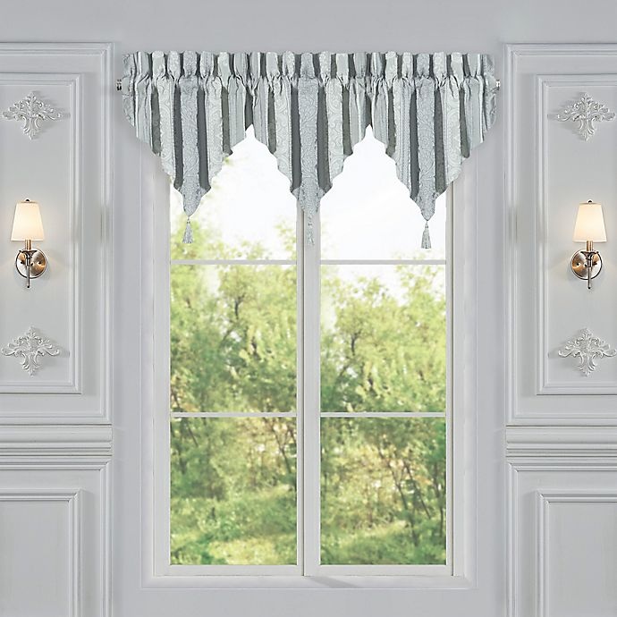 slide 1 of 5, J. Queen New York Riverside Ascot Window Valance - Spa, 1 ct