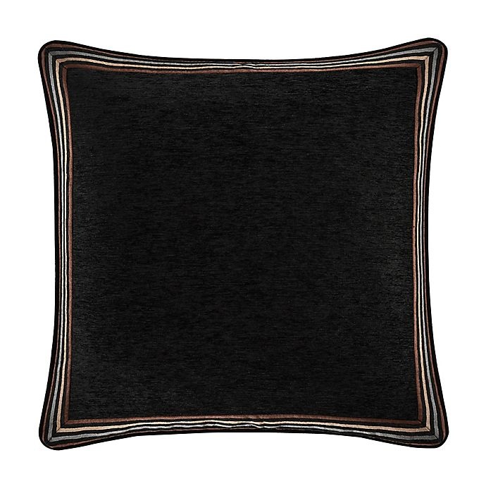 slide 1 of 2, J. Queen New York Lauretta European Pillow Sham - Black, 1 ct