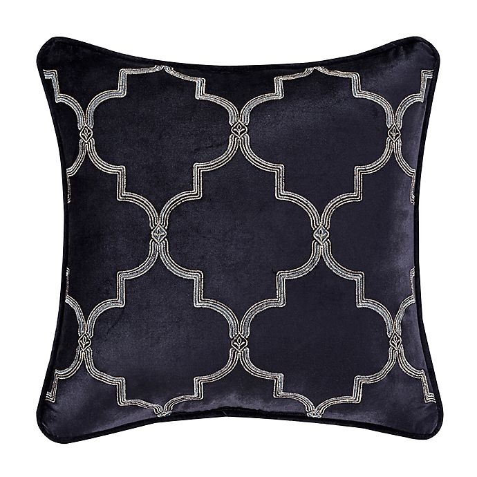 slide 1 of 2, J. Queen New York Middlebury Embellished Square Throw Pillow - Indigo, 1 ct