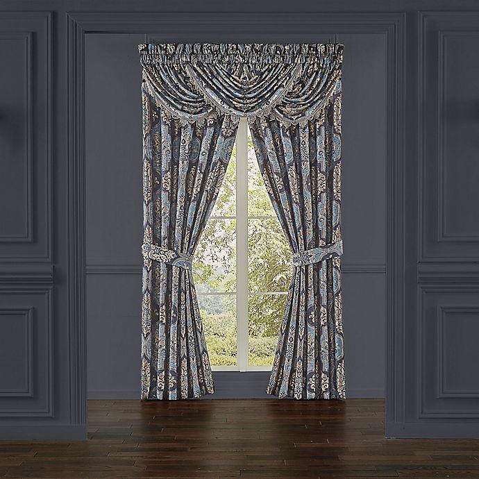 slide 3 of 5, J. Queen New York Middlebury Waterfall Valance - Indigo, 1 ct