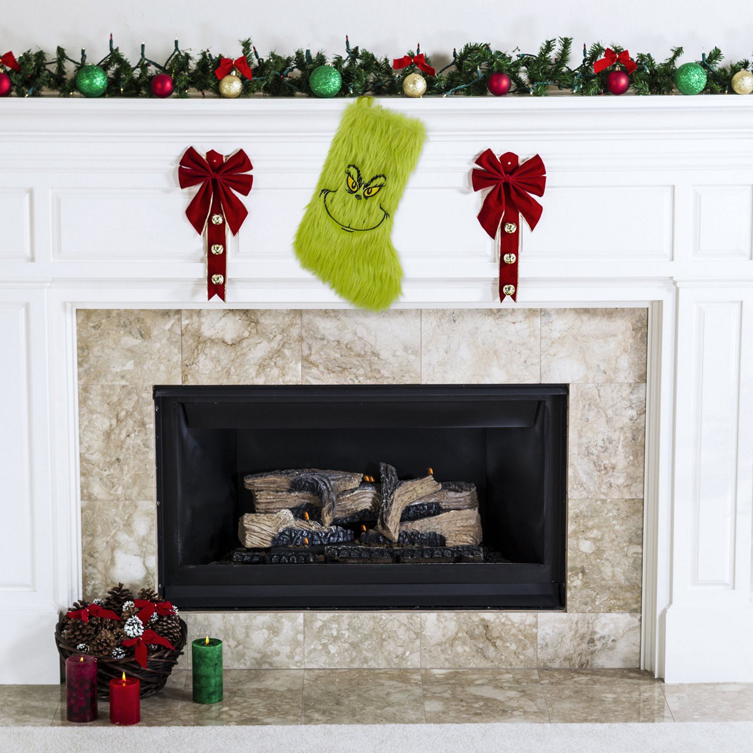 slide 5 of 5, Grinch Mini Stocking, 1 ct