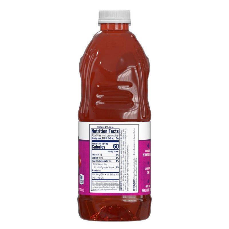 slide 2 of 3, Ocean Spray Immuni+Y Cranberry Blueberry Acai Juice Drink 60 fl oz, 60 fl oz