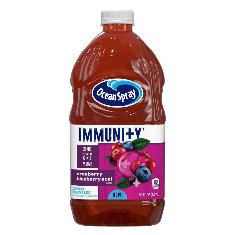 slide 1 of 3, Ocean Spray Immuni+Y Cranberry Blueberry Acai Juice Drink 60 fl oz, 60 fl oz