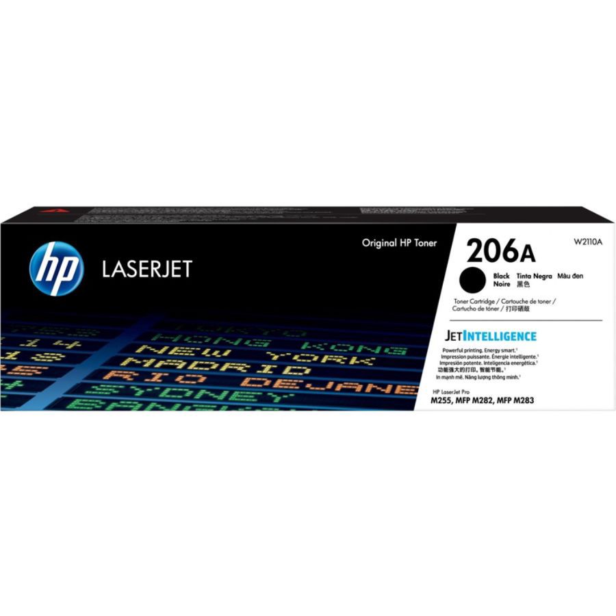 slide 2 of 2, HP 206A Black Toner Cartridge (W2110A), 1 ct