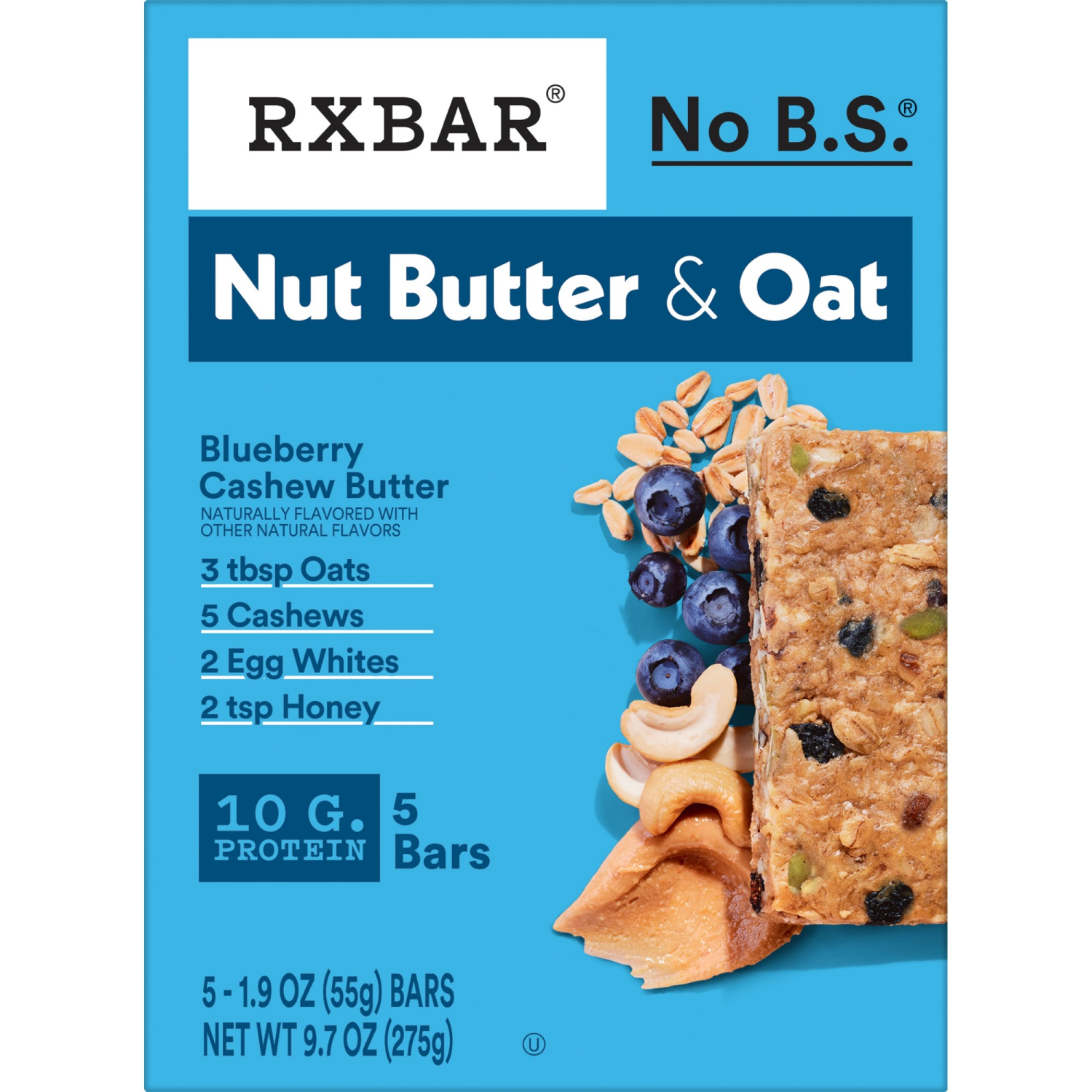 slide 4 of 8, Rxbar Bar Blueberry, 5 ct
