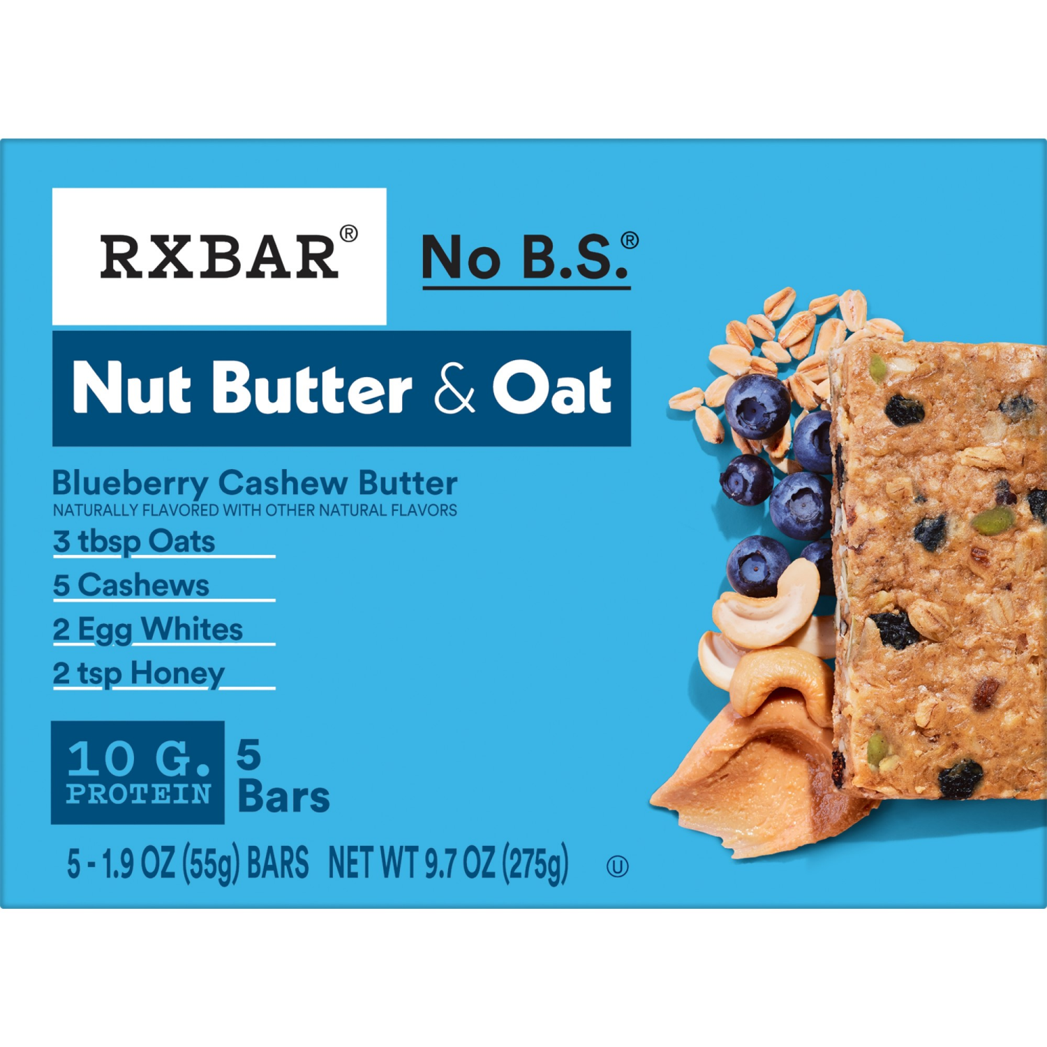 slide 7 of 8, Rxbar Bar Blueberry, 5 ct