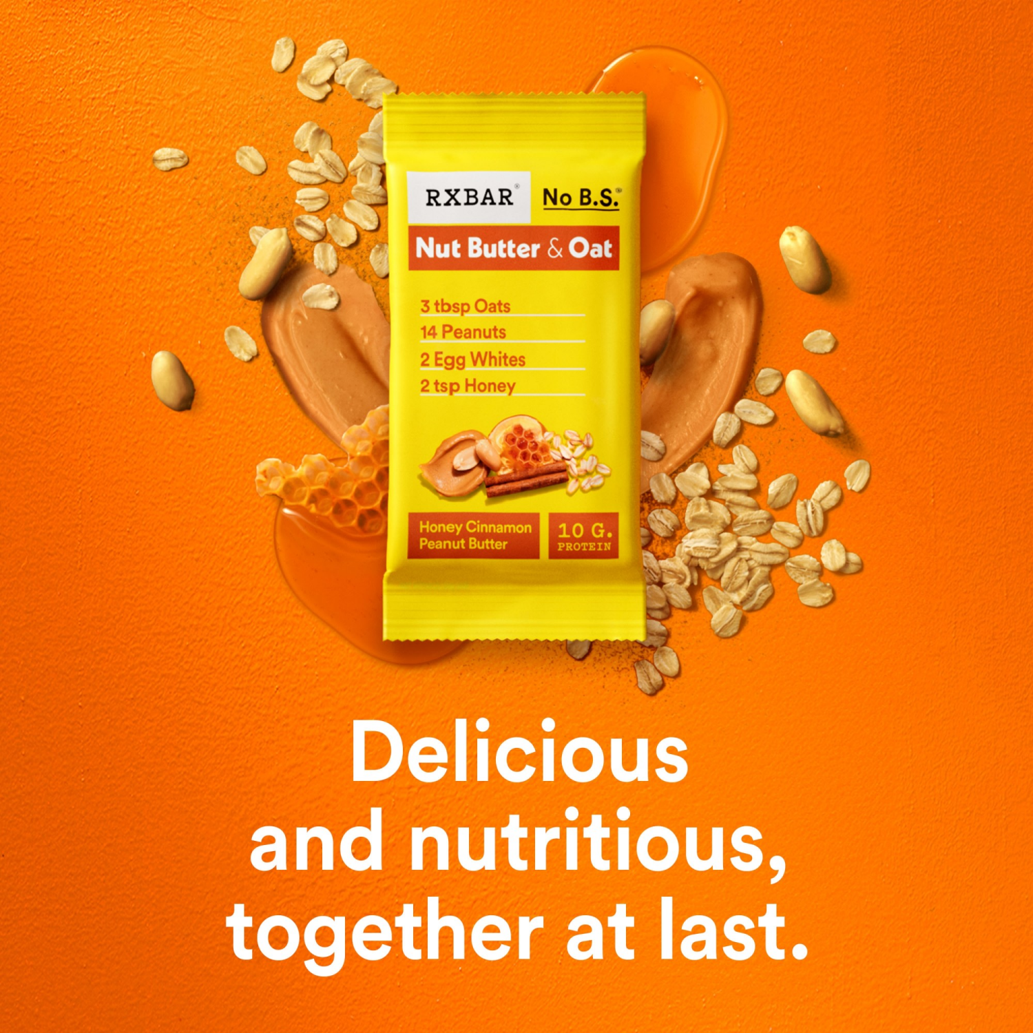 slide 8 of 8, RXBAR Nut Butter and Oat Honey Cinnamon Peanut Butter Protein Bars, 5 ct