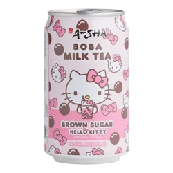 A-Sha Hello Kitty Brown Sugar Boba Milk Tea 10.5 fl oz