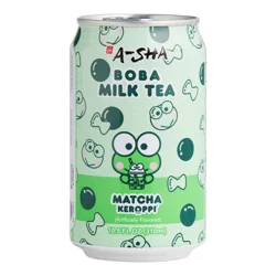 A-Sha Hello Kitty Matcha Boba Milk Tea