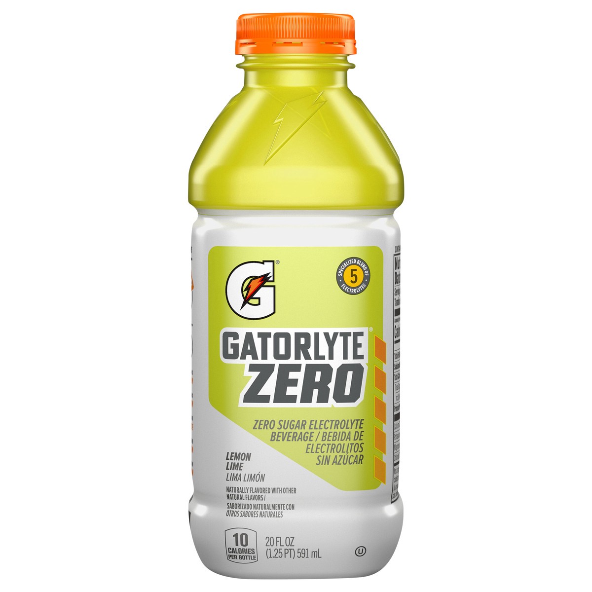 slide 1 of 5, Gatorlyte Zero Sugar Electrolyte Beverage Lemon Lime - 20 fl oz, 20 fl oz