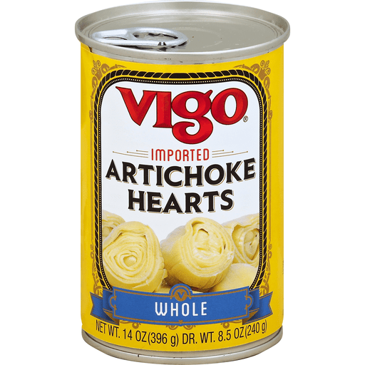 slide 1 of 1, Vigo Artichoke, Hearts, Whole, 14 oz