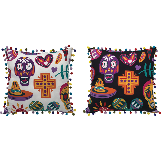 slide 1 of 1, Muertos Large Cushion, 1 ct