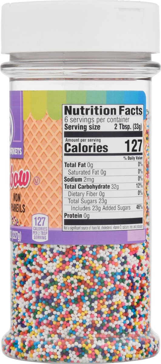 slide 14 of 14, Rouses Markets Non Pareils Rainbow Sprinkles 8 oz, 8 oz
