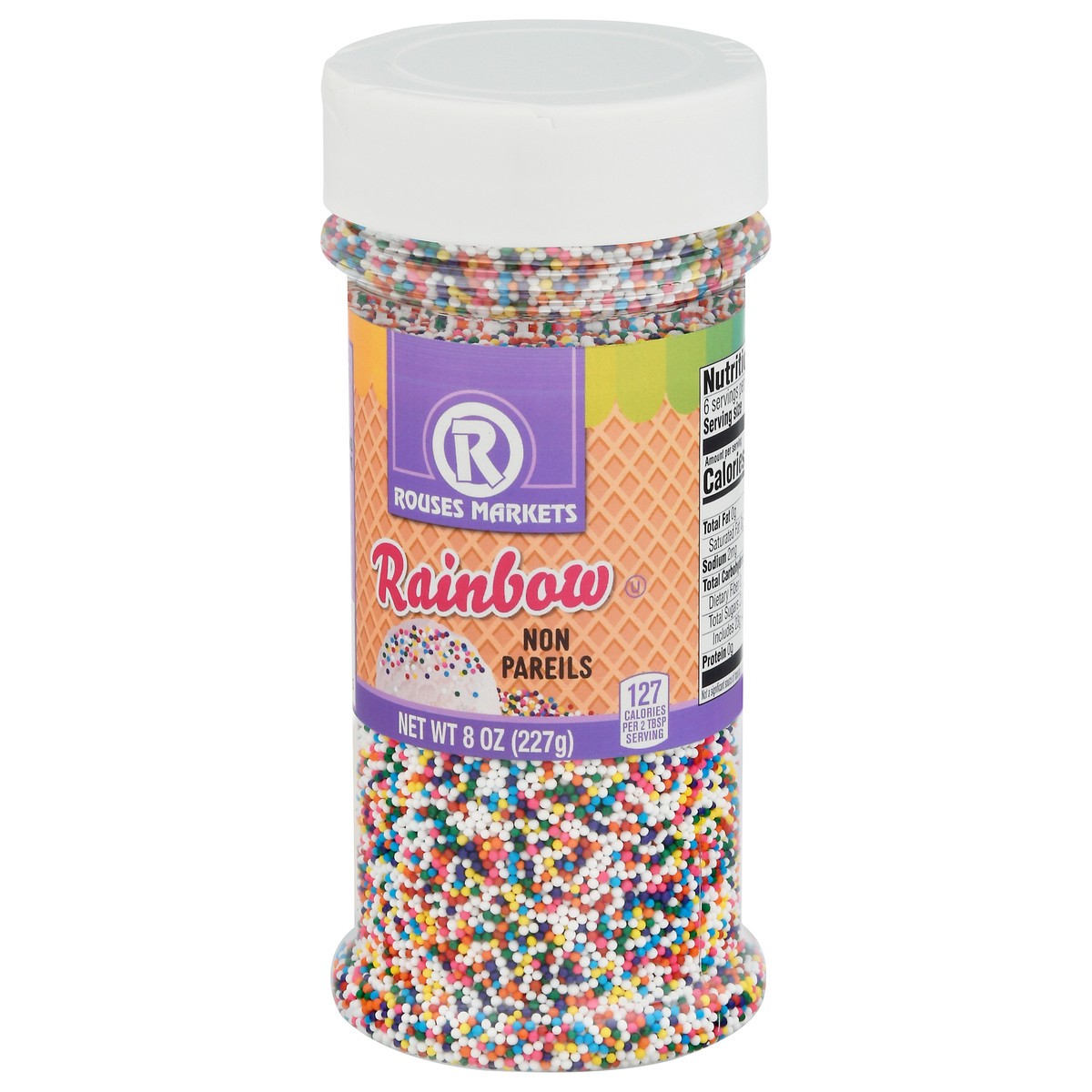 slide 7 of 14, Rouses Markets Non Pareils Rainbow Sprinkles 8 oz, 8 oz