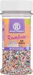 Rouses Markets Non Pareils Rainbow Sprinkles 8 oz