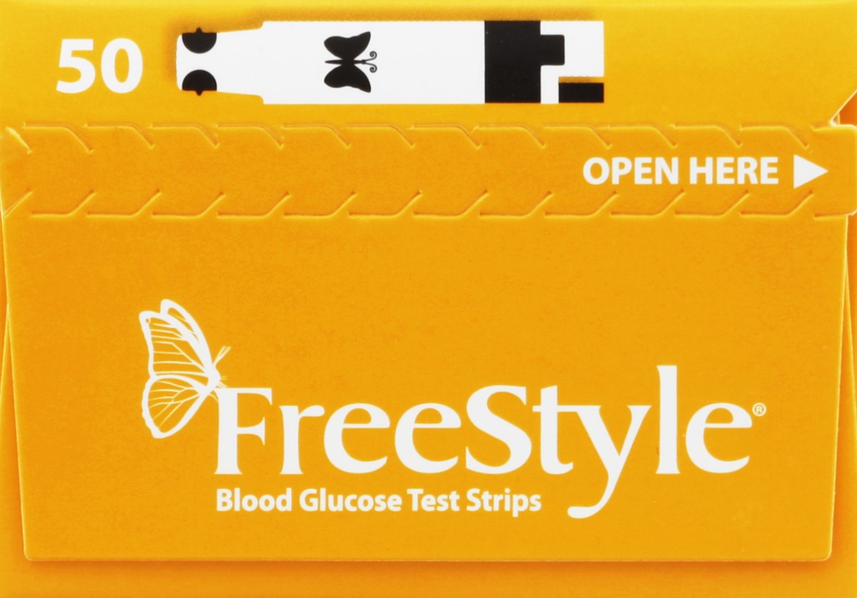slide 2 of 5, Free Style Test Strips 50 ea, 50 ct