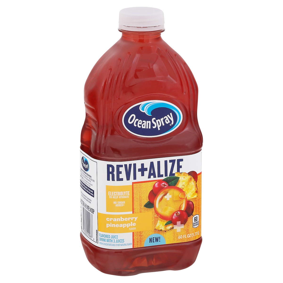 slide 2 of 9, Ocean Spray Revitalize Cranberry Pineapple Juice Drink Bottle, 60 fl oz