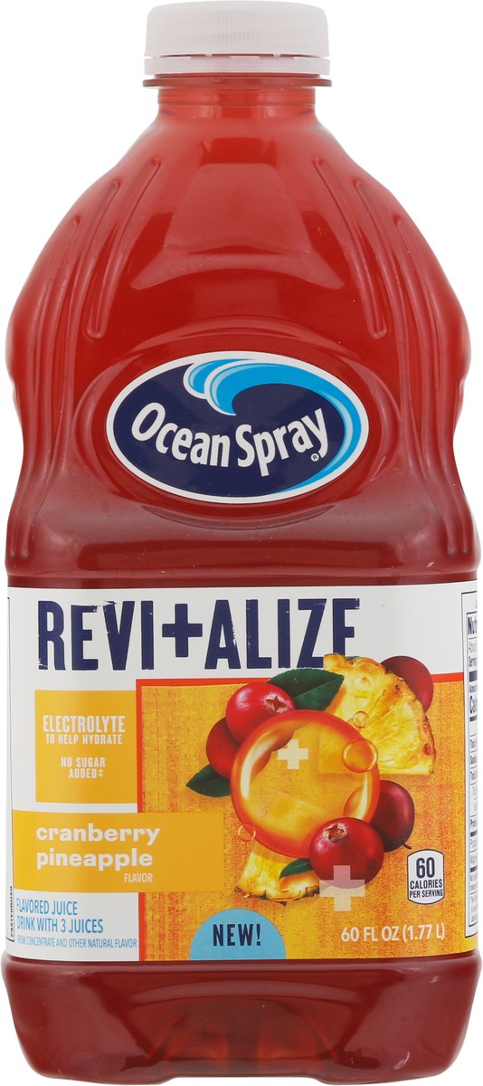 slide 6 of 9, Ocean Spray Revitalize Cranberry Pineapple Juice Drink Bottle, 60 fl oz