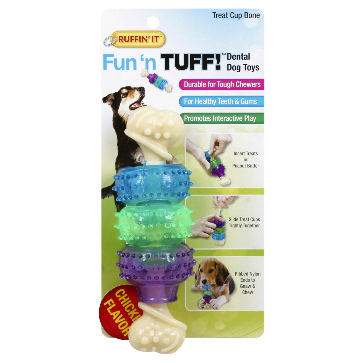 slide 3 of 3, Ruffin' It Treat Cup Bone 1 ea, 1 ct