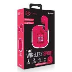 Biconic True Wireless Sport Earbuds - Clear Red
