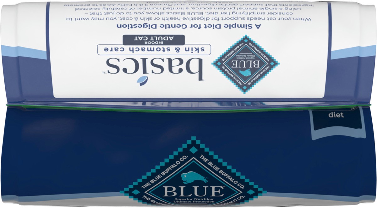 slide 7 of 12, Blue Buffalo Blue Basics Limited Ingredient Grain Free Duck & Potato Indoor Adult Cat Food, 5 lb